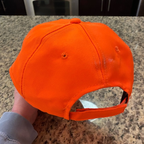 Cabelas Neon Orange SnapBack Baseball Hat/Cap Adjustable Hunting - Picture 4 of 6